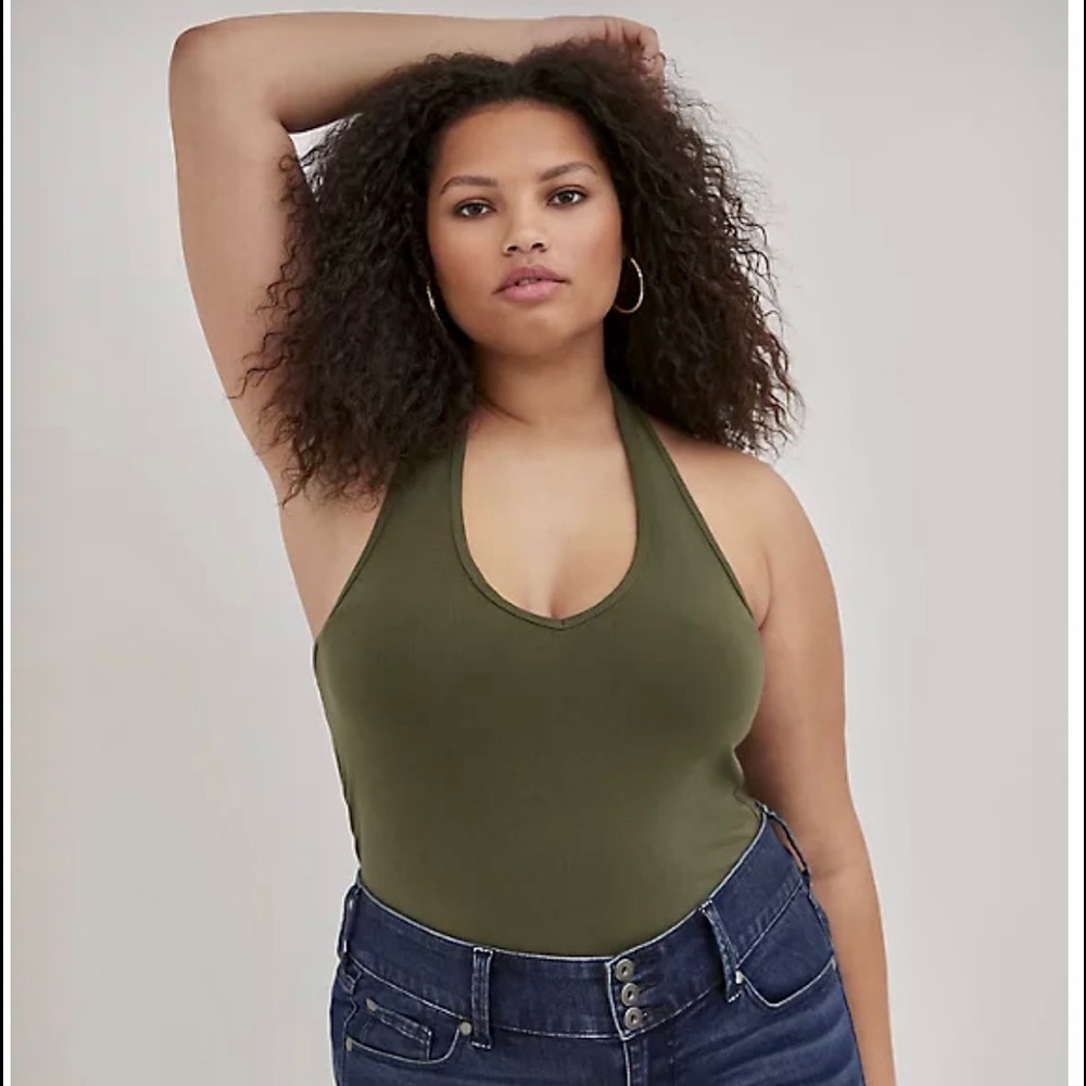 Olive Foxy Halter Top